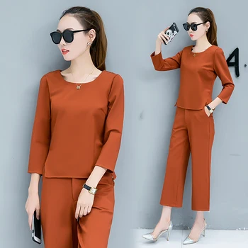 Spring 2017 new women's clothing set pullover top & wide-legged pants suit korean fashion twinset style lady clothes vestido
Spring 2017 new women's clothing set pullover top & wide-legged pants suit korean fashion twinset style lady clothes vestido