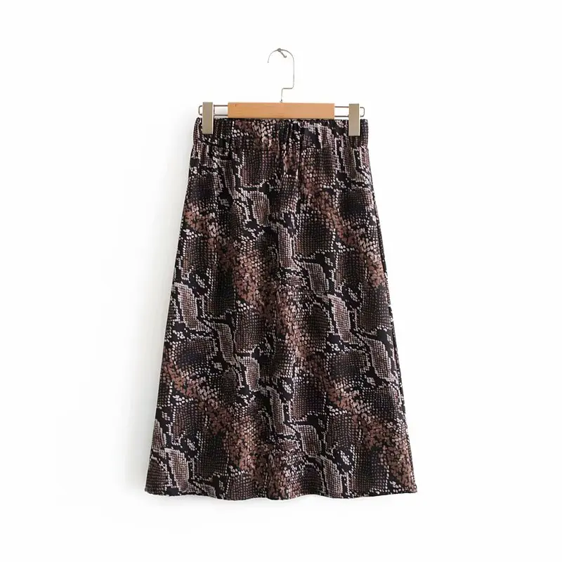 New Women Vintage sexy snake skin print midi skirt faldas mujer ladies elastic waist casual chic skirts streetwear skirts QUN148
New Women Vintage sexy snake skin print midi skirt faldas mujer ladies elastic waist casual chic skirts streetwear skirts QUN148