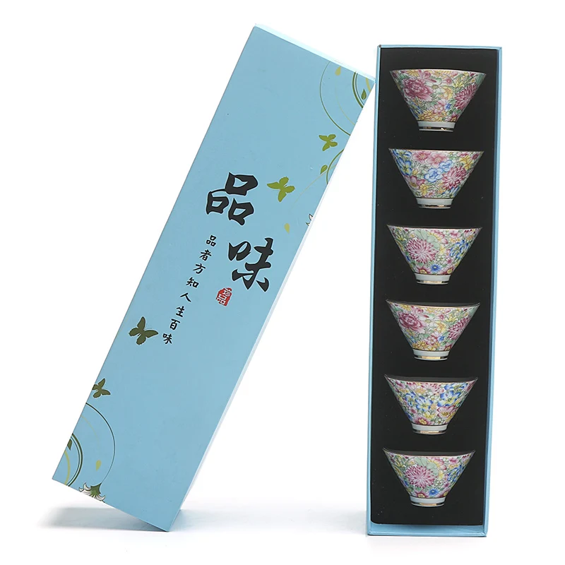 China Jindezhen Colour Enamels Kung Fu Tea Set 6Pcs/Lot Porcelana Cameo Design Bamboo Hat Teacup Master Cha Cup Gaiwan Teabowl
China Jindezhen Colour Enamels Kung Fu Tea Set 6Pcs/Lot Porcelana Cameo Design Bamboo Hat Teacup Master Cha Cup Gaiwan Teabowl