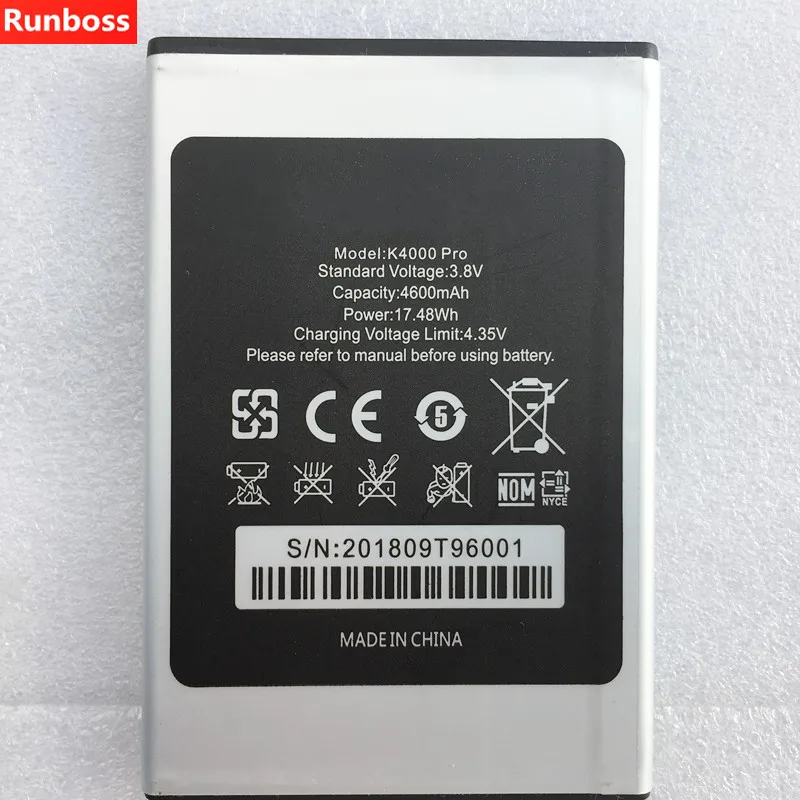 Mobile Phone Battery For OUKITEL K4000 Pro Battery 4600mAh Long Standby Time High Capacity
Mobile Phone Battery For OUKITEL K4000 Pro Battery 4600mAh Long Standby Time High Capacity