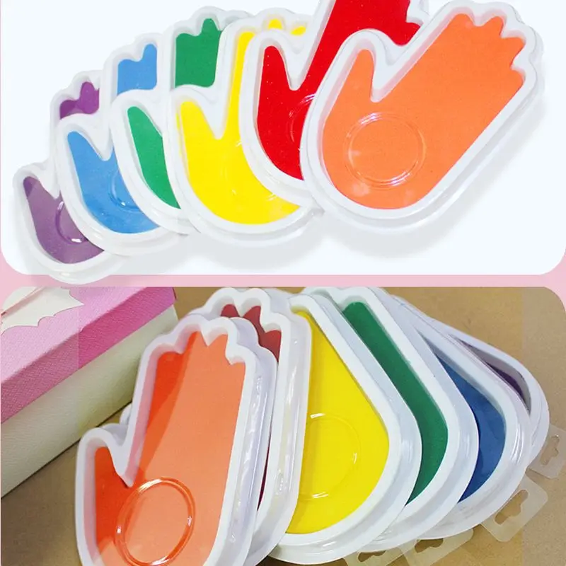 Funny Kids Fingerprint Palm Painting Colorful Ink Pad Stamp Partner Baby DIY Art Craft Seal Graffiti Tool Early Educational Toy
Funny Kids Fingerprint Palm Painting Colorful Ink Pad Stamp Partner Baby DIY Art Craft Seal Graffiti Tool Early Educational Toy