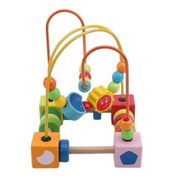 Hot Sale Colorful Wooden Ball Development Intelligent Children's Hand-eye Coordination Toy Cartoon Wooden Beads Building Blocks
Hot Sale Colorful Wooden Ball Development Intelligent Children's Hand-eye Coordination Toy Cartoon Wooden Beads Building Blocks