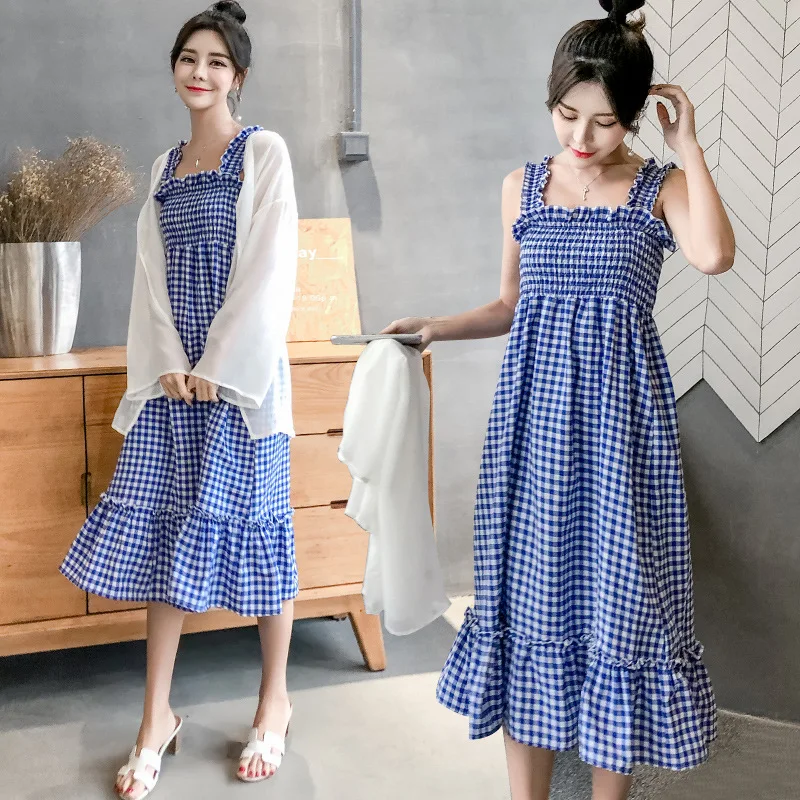 2PCS Sleeveless Dress+ Jacket Sun Protection Sets Women's Maternity Pregnancy Clothes Dress Summer Long Dress for Pregnant Women
2PCS Sleeveless Dress+ Jacket Sun Protection Sets Women's Maternity Pregnancy Clothes Dress Summer Long Dress for Pregnant Women