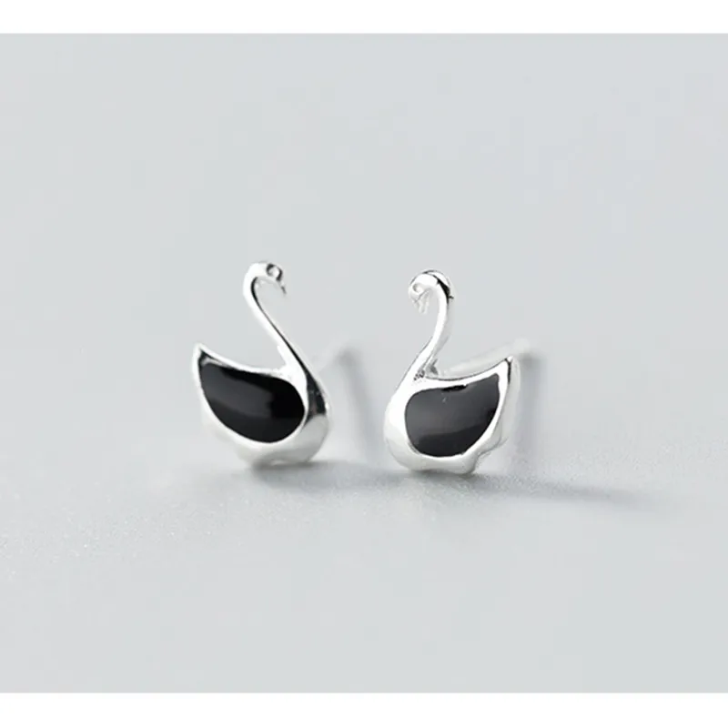 SANDEI Jewelry 925 Sterling Silver Stud Earrings Swan design Stylish Earrings for women girl E1410
SANDEI Jewelry 925 Sterling Silver Stud Earrings Swan design Stylish Earrings for women girl E1410