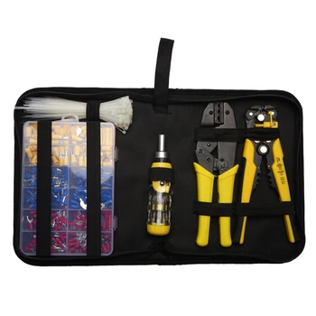 Wire Stripping Through Hole Cable Clamp Wire Knife Stripper Network Tester Network Kit Crimper Crimping Repair Tool Set
Wire Stripping Through Hole Cable Clamp Wire Knife Stripper Network Tester Network Kit Crimper Crimping Repair Tool Set