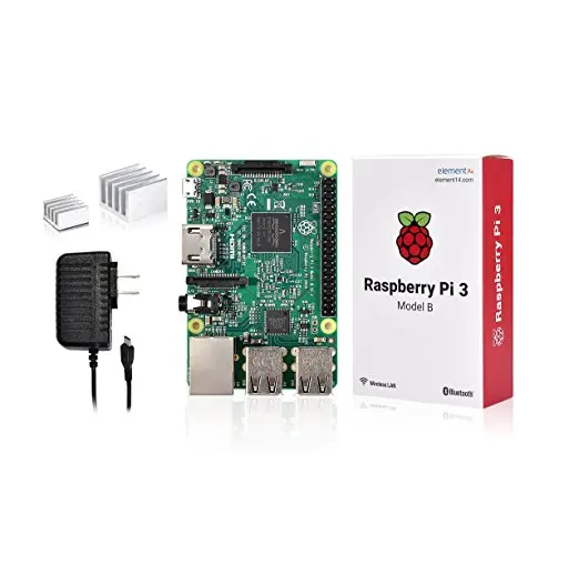 3 in 1 Raspberry Pi 3 Kit with Wifi & Bluetoothal Raspberry Pi 3 Model B +Performance Heatsinks with 5V 2.5A Power Supply
3 in 1 Raspberry Pi 3 Kit with Wifi & Bluetoothal Raspberry Pi 3 Model B +Performance Heatsinks with 5V 2.5A Power Supply