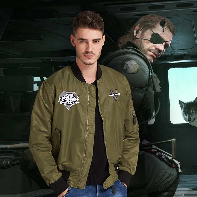 2018 High Quality Metal Gear Solid V The Phantom Pain Venom Snake Jacket Coat Men Flight Jacket Army Green Motorcycle Jacket Men
2018 High Quality Metal Gear Solid V The Phantom Pain Venom Snake Jacket Coat Men Flight Jacket Army Green Motorcycle Jacket Men