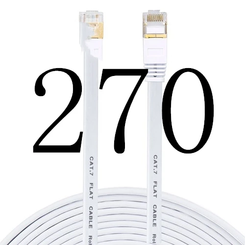 270# MEIBAI CAT5 Flat Ethernet Cable Networking Ethernet Patch Cord LAN