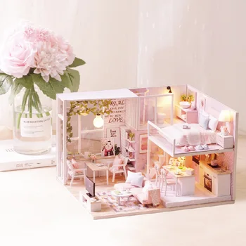 Diy Doll House Furnitures Miniature Doll House Dust Cover Wooden Dollhouse Light House For Dolls Handmade Toys For Children
Diy Doll House Furnitures Miniature Doll House Dust Cover Wooden Dollhouse Light House For Dolls Handmade Toys For Children