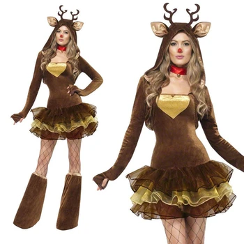 Women's Christmas Costume Reindeer Pretty Costume Cute Tutu Dress Style Adult Christmas Cosplay Costumes L70933
Women's Christmas Costume Reindeer Pretty Costume Cute Tutu Dress Style Adult Christmas Cosplay Costumes L70933