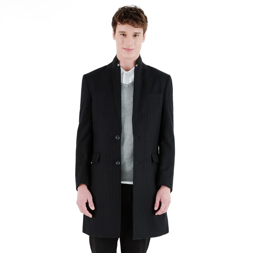 BASIQUE high quality 2015 spring autumn men black stripe 100% wool single breasted long suits jackets warm fashion man wedding
BASIQUE high quality 2015 spring autumn men black stripe 100% wool single breasted long suits jackets warm fashion man wedding