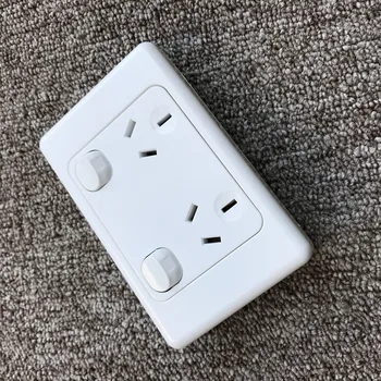 Australia Standard Power Socket AC 110-250V Doubel Wall Socket With independent Switch Power Outlet
Australia Standard Power Socket AC 110-250V Doubel Wall Socket With independent Switch Power Outlet