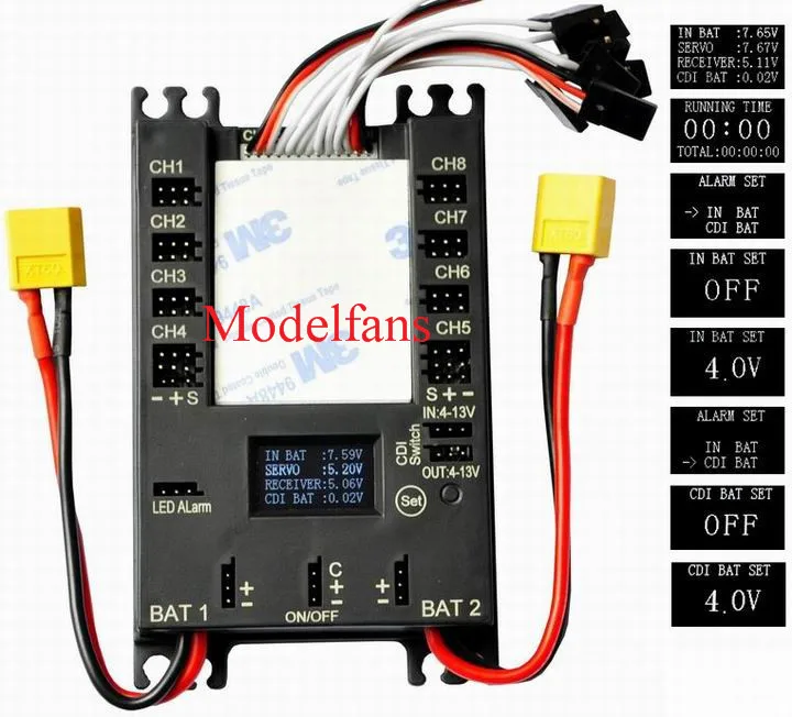 Mini Power DP Bec Pro Servo Section Board Built-in 20A BEC 9 Channels Input 18 Channels Output
Mini Power DP Bec Pro Servo Section Board Built-in 20A BEC 9 Channels Input 18 Channels Output