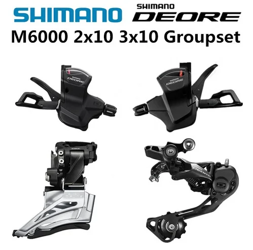 SHIMANO DEORE M6000 Groupset MTB Mountain Bike Groupset 2x10 3x10 Speed HG500-10 11-42T M6000 Rear Derailleur Shift Lever
SHIMANO DEORE M6000 Groupset MTB Mountain Bike Groupset 2x10 3x10 Speed HG500-10 11-42T M6000 Rear Derailleur Shift Lever
