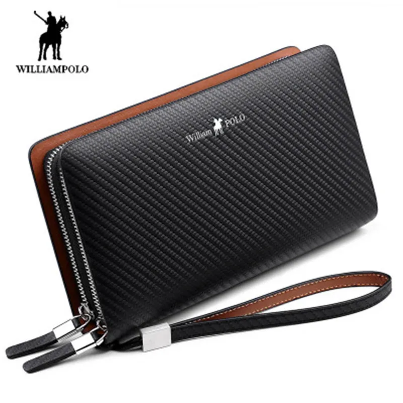 Williampolo men's wallet Fashion New Arrival 100% Cow Leather Business Solid Zipper Long Mens Clutch Wallet Male Handbag Wallet
Williampolo men's wallet Fashion New Arrival 100% Cow Leather Business Solid Zipper Long Mens Clutch Wallet Male Handbag Wallet