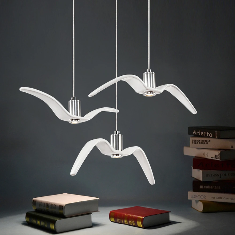Nordic Post-modern LED Pendant Lights Designer Handing Lamps Resin Seagull Lamp Luminaire Pendentes Lamparas Restaurant Bar
Nordic Post-modern LED Pendant Lights Designer Handing Lamps Resin Seagull Lamp Luminaire Pendentes Lamparas Restaurant Bar