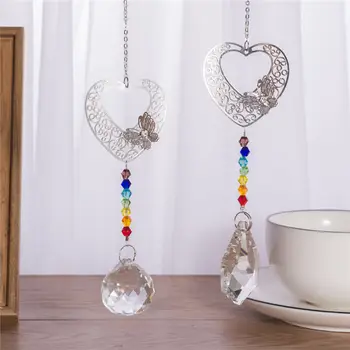 3D Metal Chakra Rainbow Glass Bead Ball Window Hanging Heart Butterfly Chandelier Prisms Suncatcher Handcrafted Glass Pendant
3D Metal Chakra Rainbow Glass Bead Ball Window Hanging Heart Butterfly Chandelier Prisms Suncatcher Handcrafted Glass Pendant