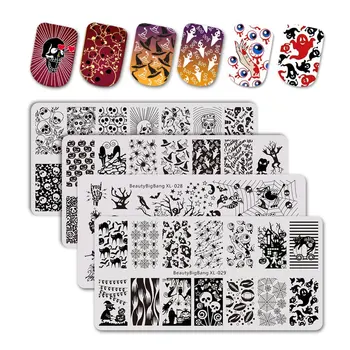 BeautyBigBang 4PCS/set Skull stamping for nails Nail Plates Stamp Stencil For Nails Stamping 3D Geometry Print XL-026-XL 029
BeautyBigBang 4PCS/set Skull stamping for nails Nail Plates Stamp Stencil For Nails Stamping 3D Geometry Print XL-026-XL 029