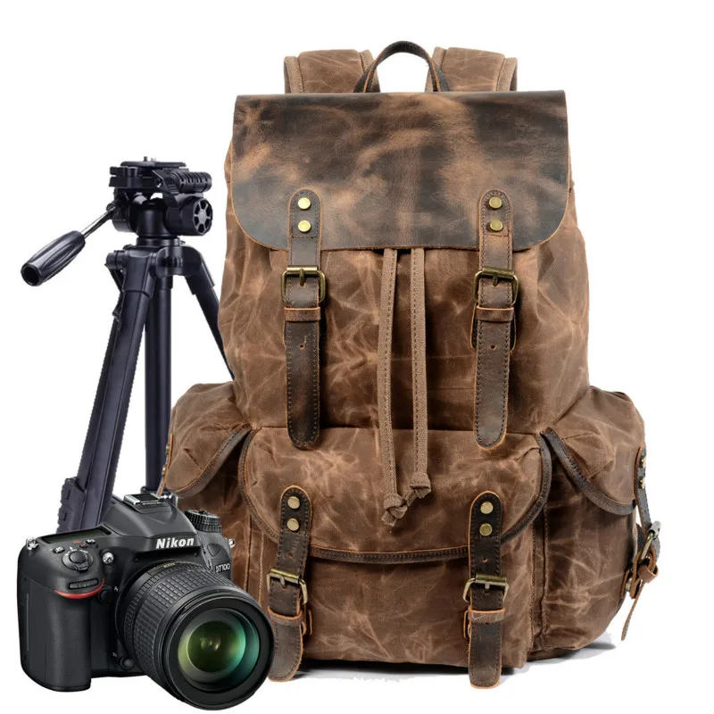 Retro Camera Backpack Durable Camera Bag Waterproof Feshion DSLR Camera Bag Professional Camera Photography Backpack Travel Bags
Retro Camera Backpack Durable Camera Bag Waterproof Feshion DSLR Camera Bag Professional Camera Photography Backpack Travel Bags