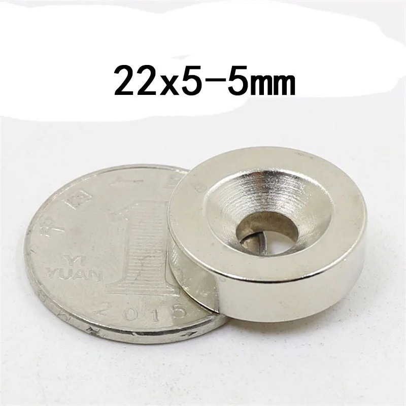 2pcs 22x5 hole 5MM Ring Round Countersunk Neodymium Magnets With Hole NEW 22*5-5 22mm x 5mm
2pcs 22x5 hole 5MM Ring Round Countersunk Neodymium Magnets With Hole NEW 22*5-5 22mm x 5mm