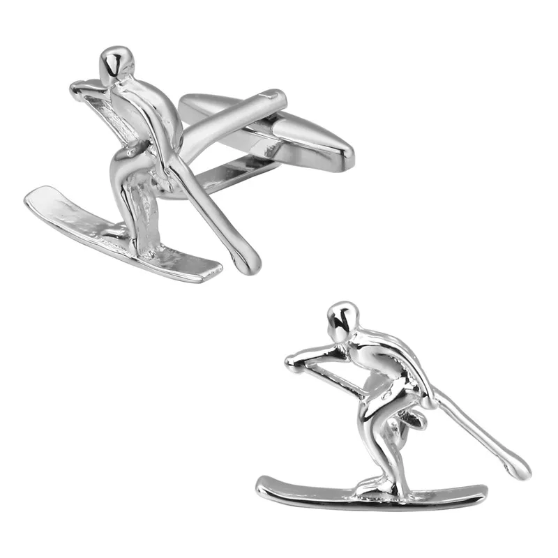 fashion Men's shirts Cufflinks high-quality copper material The ski Silvery Cufflinks 5 pairs of packaging for sale
fashion Men's shirts Cufflinks high-quality copper material The ski Silvery Cufflinks 5 pairs of packaging for sale
