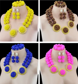 2016 New Classic Design Nigerian Wedding African Beads Jewelry Set Costume Jewelry Sets Gold-color Free Shipping
2016 New Classic Design Nigerian Wedding African Beads Jewelry Set Costume Jewelry Sets Gold-color Free Shipping
