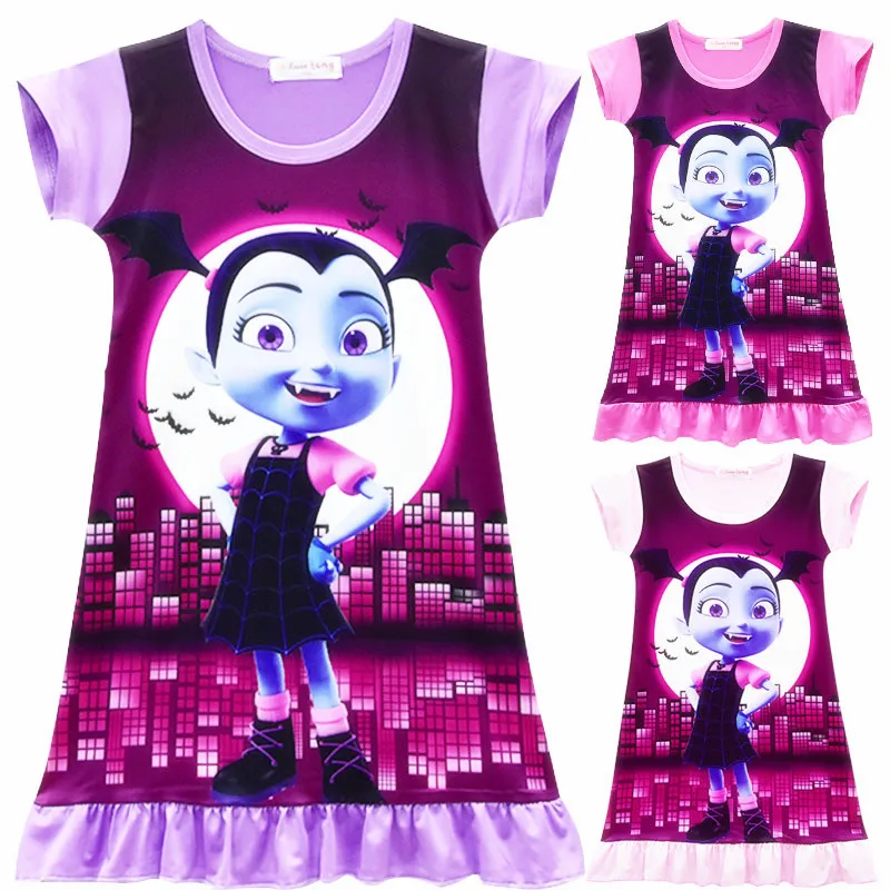 2-10 Years Cartoon Kids Gifts Junior Vampirina Baby Gilr's Summer Dress Sleepwear Sleeveless Princess Dress Bag Bow
2-10 Years Cartoon Kids Gifts Junior Vampirina Baby Gilr's Summer Dress Sleepwear Sleeveless Princess Dress Bag Bow