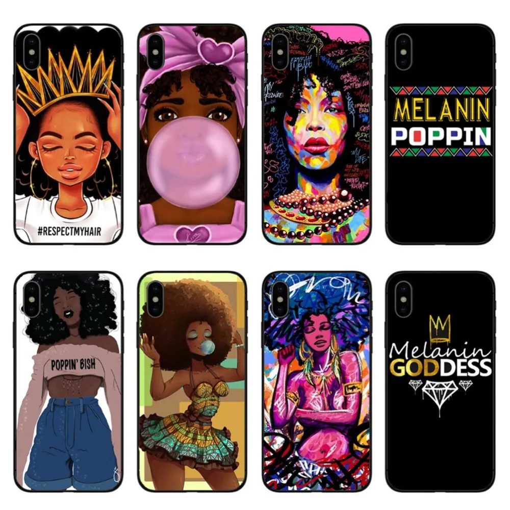 Phone Cover Cases For Coque iPhone X 8 8Plus 7 XR XS Max 6 6S Plus 5 5S SE 2bunz Melanin Poppin Aba Africa Case Soft TPU Shell
Phone Cover Cases For Coque iPhone X 8 8Plus 7 XR XS Max 6 6S Plus 5 5S SE 2bunz Melanin Poppin Aba Africa Case Soft TPU Shell