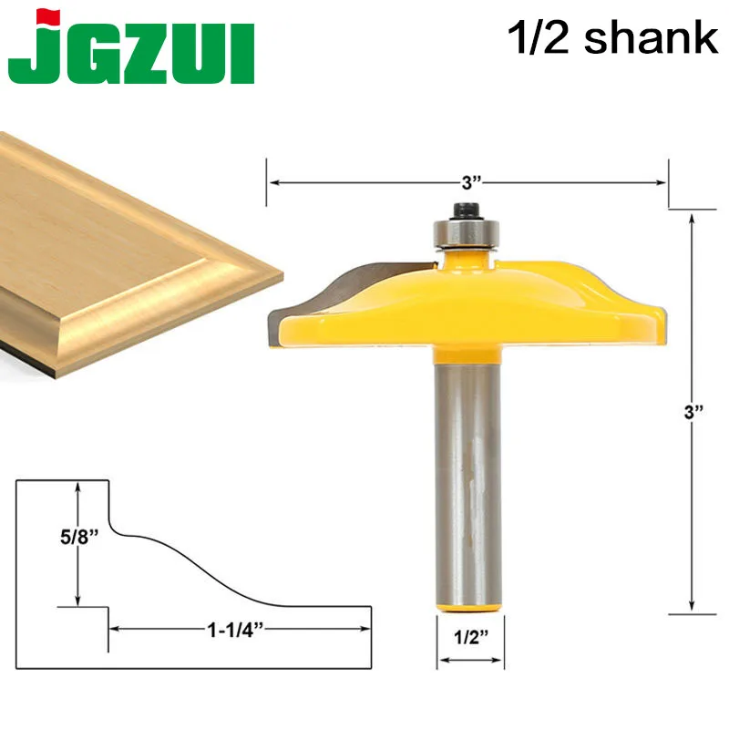 1pc 1/2" Shank Raised Panel Router Bit - Ogee Door -3" Diameter door knife Woodworking cutter Tenon Cutter for Woodworking Tools
1pc 1/2" Shank Raised Panel Router Bit - Ogee Door -3" Diameter door knife Woodworking cutter Tenon Cutter for Woodworking Tools