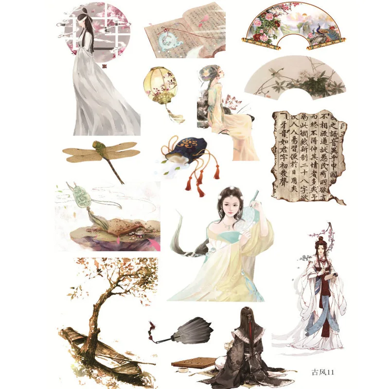 3PCS A5 Uncut Album Decoration Hand-painted Chinese Style Stickers Flowers Fairy Notebook Diary Stickers Fashion Stationery
3PCS A5 Uncut Album Decoration Hand-painted Chinese Style Stickers Flowers Fairy Notebook Diary Stickers Fashion Stationery
