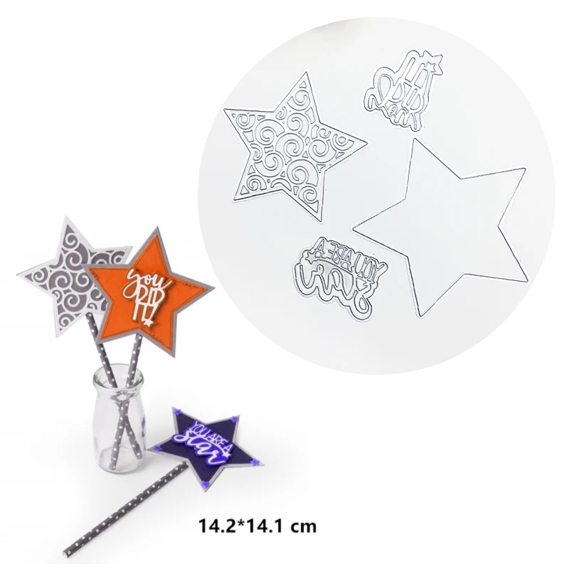 Julyarts 4 Pcs New Arrived Star Metal Cutting Die 2019 For Scrapbooking Paper Card Decor Gift Making Dies
Julyarts 4 Pcs New Arrived Star Metal Cutting Die 2019 For Scrapbooking Paper Card Decor Gift Making Dies