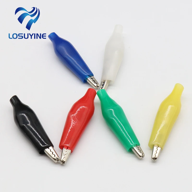 12Pcs Insulation Metal Alligator Clip Electric Test 35MM Lead colorful Red Black Blue Green White Yellow small crocodile clip
12Pcs Insulation Metal Alligator Clip Electric Test 35MM Lead colorful Red Black Blue Green White Yellow small crocodile clip