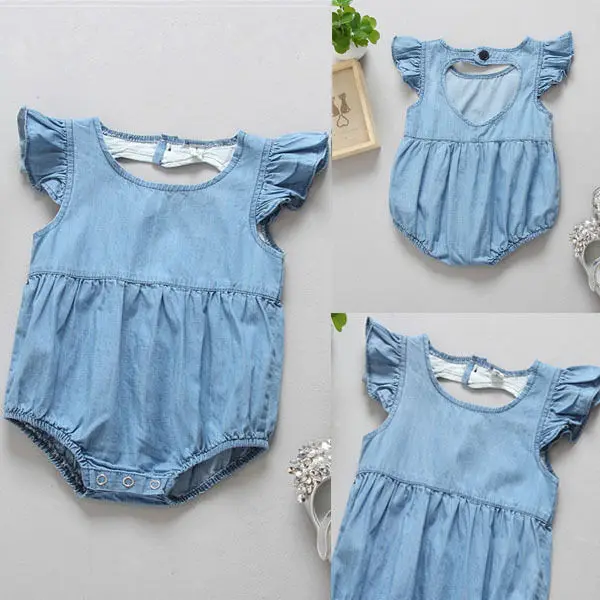 Infant Children Girls Summer Solid Bodysuits Clothing Denim Toddler Baby Girl Jumpsuit Bodysuit Infant Clothes Outfit Sunsuit
Infant Children Girls Summer Solid Bodysuits Clothing Denim Toddler Baby Girl Jumpsuit Bodysuit Infant Clothes Outfit Sunsuit