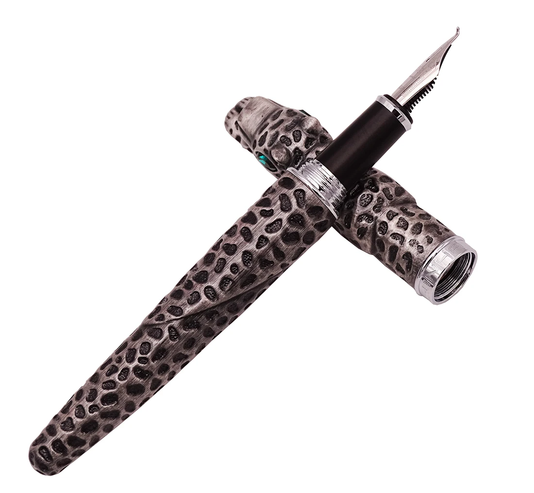 Luxury Jinhao Full Metal Gray Fountain Pen Calligraphy Bent Nib Panther Exquisite Advanced Writing Gift Pen for Business Office
Luxury Jinhao Full Metal Gray Fountain Pen Calligraphy Bent Nib Panther Exquisite Advanced Writing Gift Pen for Business Office