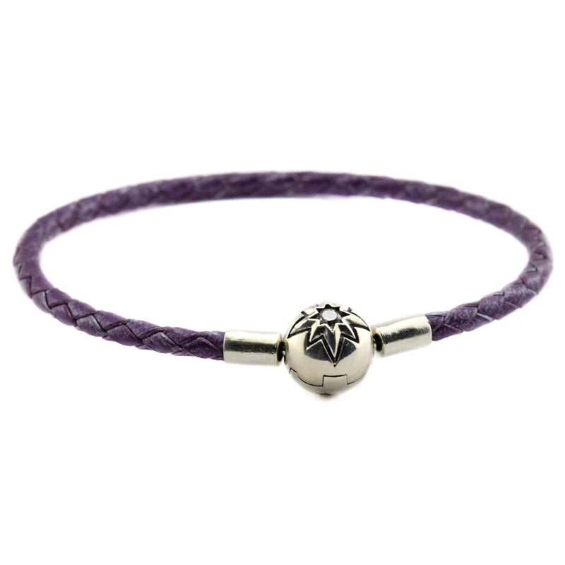 Starry Sky Bright Purple Clasp Leather Bracelets 100% 925 Sterling-Silver-Jewelry Free Shipping
Starry Sky Bright Purple Clasp Leather Bracelets 100% 925 Sterling-Silver-Jewelry Free Shipping