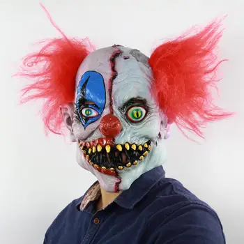 Latex Halloween Mask Scary Evil Clown Mask Rubber Mask Halloween Costume Clown Mask With Hair For Adults Festive Party Supplies
Latex Halloween Mask Scary Evil Clown Mask Rubber Mask Halloween Costume Clown Mask With Hair For Adults Festive Party Supplies