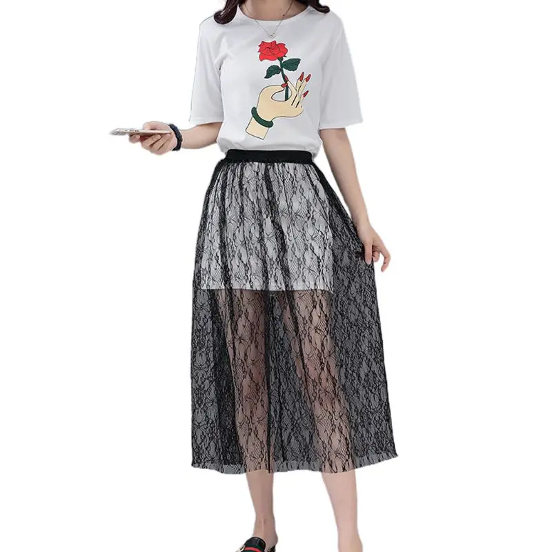 High Waist Women Girls Sheer Mesh Midi Long Skirt Crochet Floral Lace Summer Wrap Jacquard Wedding Party Tulle Overskirt
High Waist Women Girls Sheer Mesh Midi Long Skirt Crochet Floral Lace Summer Wrap Jacquard Wedding Party Tulle Overskirt
