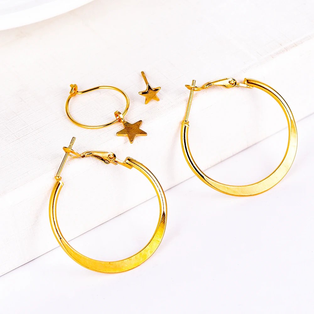 New Fashion Crystal Earrings Stars The Moon Earring 3Pcs/Set Popular Joker Round Earrings Female Party Jewelry Gift Wholesale
New Fashion Crystal Earrings Stars The Moon Earring 3Pcs/Set Popular Joker Round Earrings Female Party Jewelry Gift Wholesale