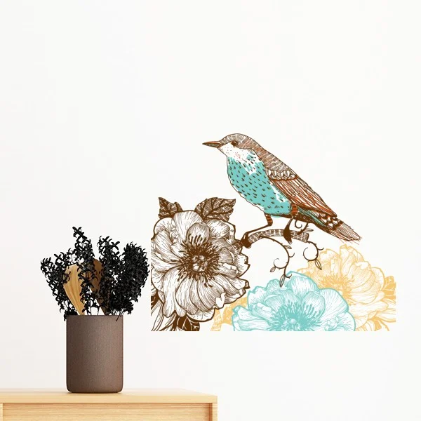 Freehand Sketch Flower Bird Blue Black Removable Wall Sticker Art Decals Mural DIY Wallpaper for Room Decal
Freehand Sketch Flower Bird Blue Black Removable Wall Sticker Art Decals Mural DIY Wallpaper for Room Decal