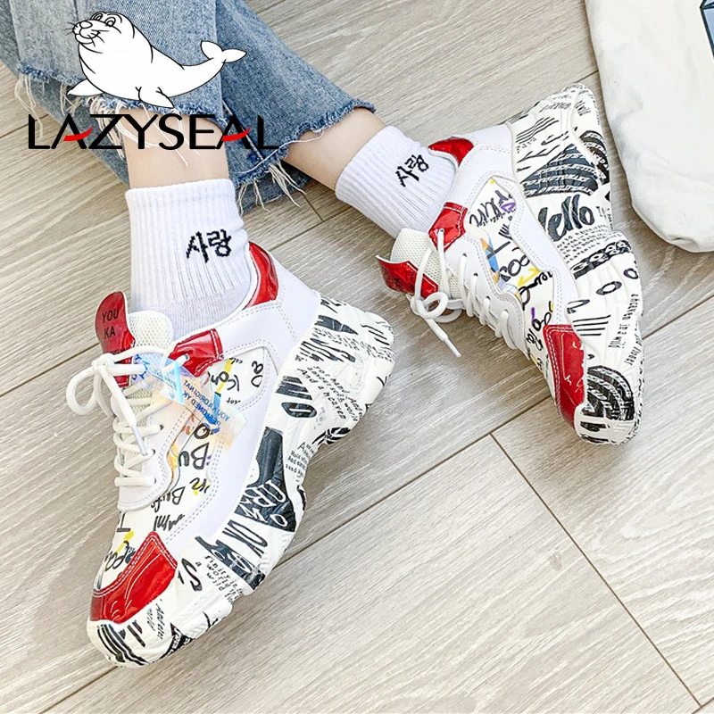 LazySeal Height Increasing Platform Sneakers Women Shoes New Air Mesh Graffiti Ankle Boots Shoes For Woman Lady Walking Footwear
LazySeal Height Increasing Platform Sneakers Women Shoes New Air Mesh Graffiti Ankle Boots Shoes For Woman Lady Walking Footwear