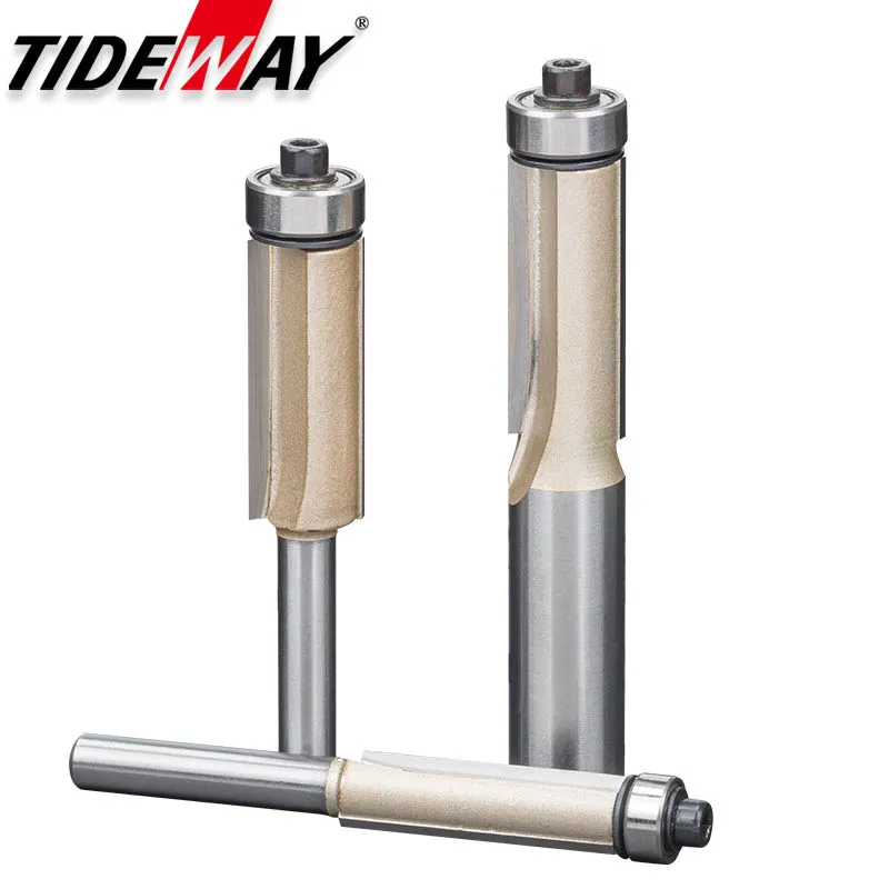 Tideway Flush Trim Router Bits for Wood 1/2 1/4 Shank Woodworking Tools Trimming Cutters with Bearing Endmill Milling Cutter
Tideway Flush Trim Router Bits for Wood 1/2 1/4 Shank Woodworking Tools Trimming Cutters with Bearing Endmill Milling Cutter