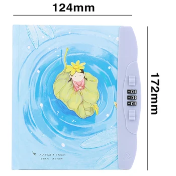 Password book student cartoon small book Korean version of the small fresh color page cute notebook with lock diary book
Password book student cartoon small book Korean version of the small fresh color page cute notebook with lock diary book