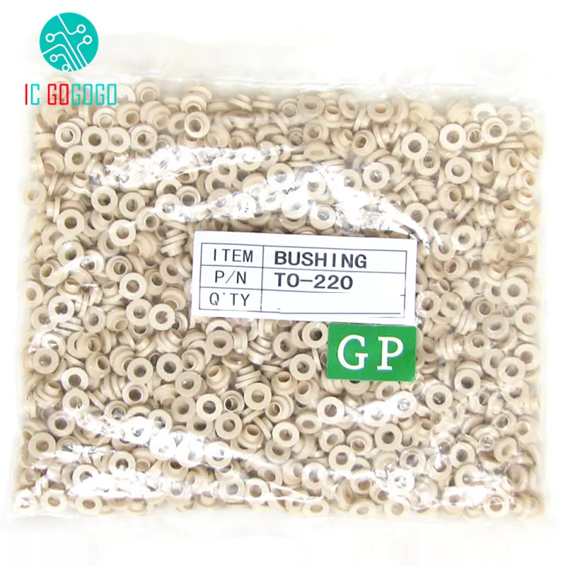 50pcs TO-220 Insulating Tablets Insulation Bushing Insulated Ring Cap Crystal Gasket Pads Stand High Temperature/Pressure
50pcs TO-220 Insulating Tablets Insulation Bushing Insulated Ring Cap Crystal Gasket Pads Stand High Temperature/Pressure