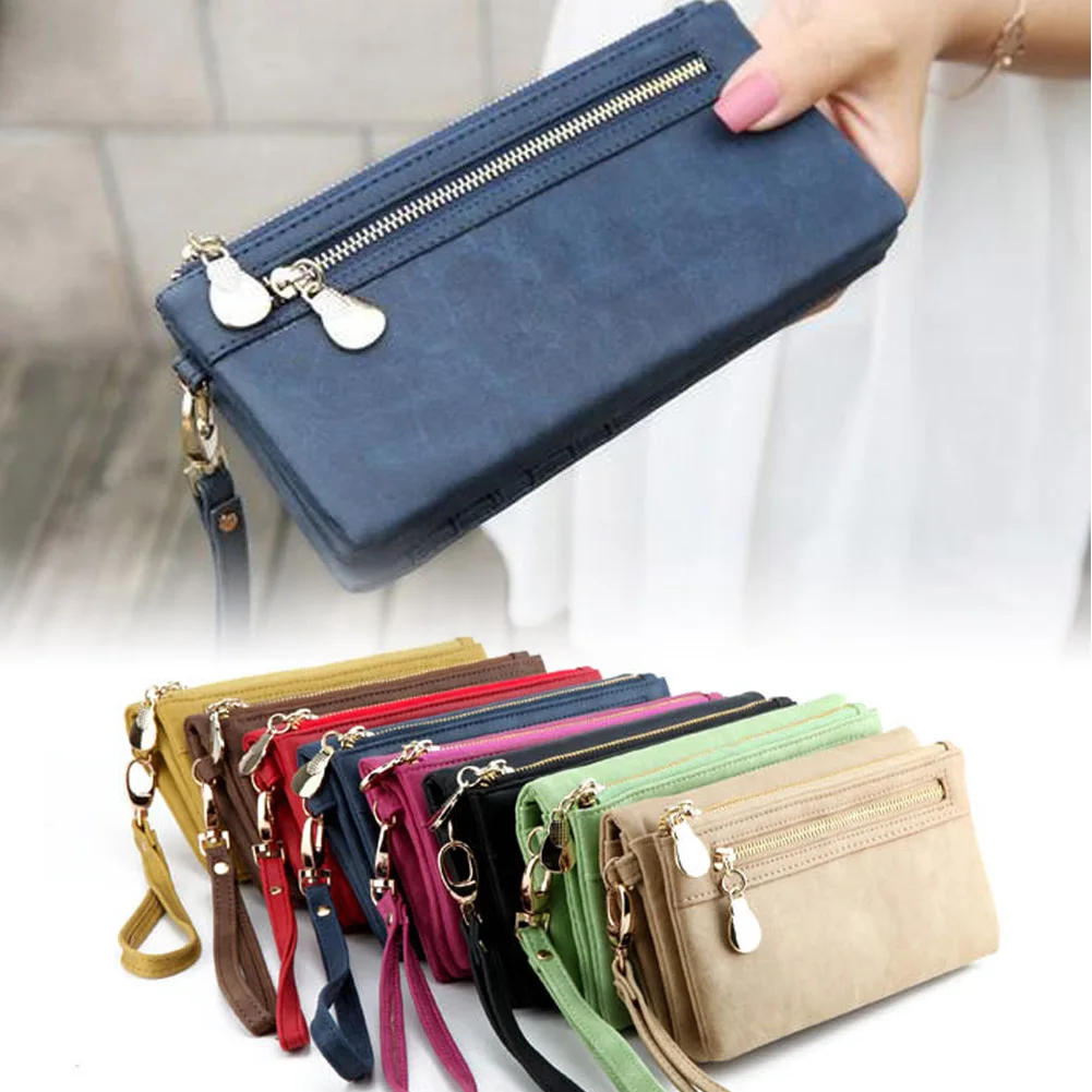 Women Fashion Vintage Double Zipper Dull Polish Leather Long Wallet Handbag LBY2017
Women Fashion Vintage Double Zipper Dull Polish Leather Long Wallet Handbag LBY2017