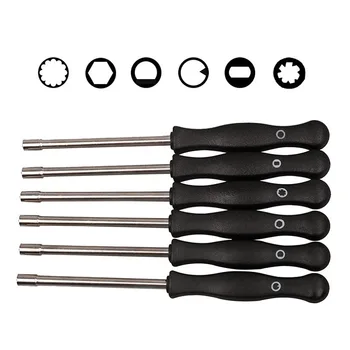 6pcs Carburetor Carb Tune-up Adjustment Screwdriver Hexagon Tool 7/21-Teeth Splined Screw Driver for Most 2 Cycle Small Engine
6pcs Carburetor Carb Tune-up Adjustment Screwdriver Hexagon Tool 7/21-Teeth Splined Screw Driver for Most 2 Cycle Small Engine