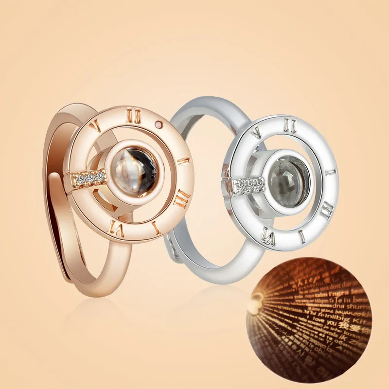 8Seasons Charm Projection "I Love You" 100 Language Rings Women Girls Silver Rose Gold Open Adjustable Ring Fashion Lover Gifts
8Seasons Charm Projection "I Love You" 100 Language Rings Women Girls Silver Rose Gold Open Adjustable Ring Fashion Lover Gifts