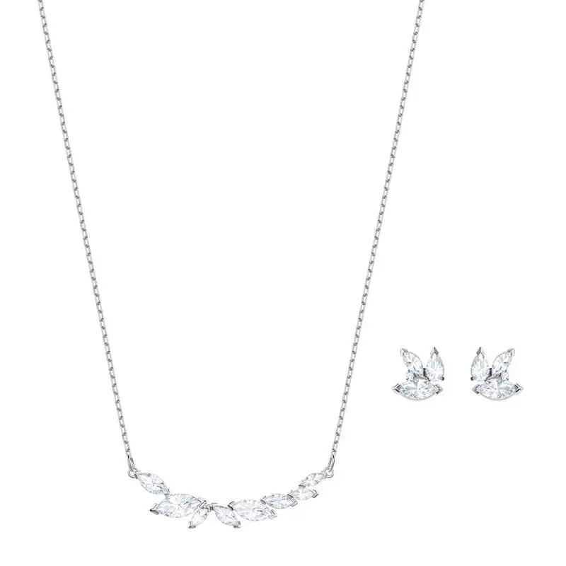 2019 MULIER SWA High Quality Fresh and Elegant Fashion Necklace Stud Earrings Set Romantic Charm European And American Jewelry
2019 MULIER SWA High Quality Fresh and Elegant Fashion Necklace Stud Earrings Set Romantic Charm European And American Jewelry