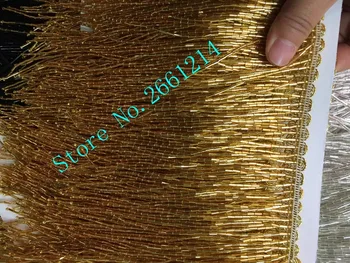 5 yards/bag BZL-65200 gold beads tassel fringe 15cm width for decoration dress/fashion designer
5 yards/bag BZL-65200 gold beads tassel fringe 15cm width for decoration dress/fashion designer