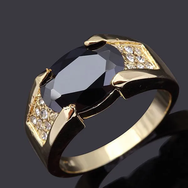 SuoHuan Size 8-11 Charms Male Men Rings Big Black Zirconia Stone Crystal Gold Filled Mens Party Ring Finger Fashion Jewelry Gift
SuoHuan Size 8-11 Charms Male Men Rings Big Black Zirconia Stone Crystal Gold Filled Mens Party Ring Finger Fashion Jewelry Gift