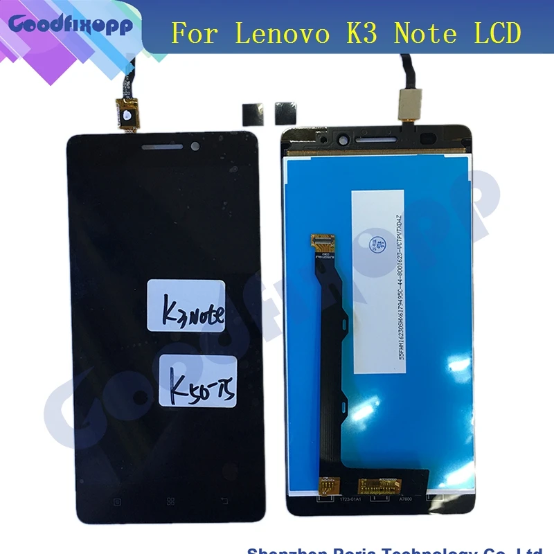 LEN003 For Lenovo K50-T5 K3 Note LCD Display+Touch Screen Digitizer Assembly LCD With Frame Original Used Replacement Parts (1)